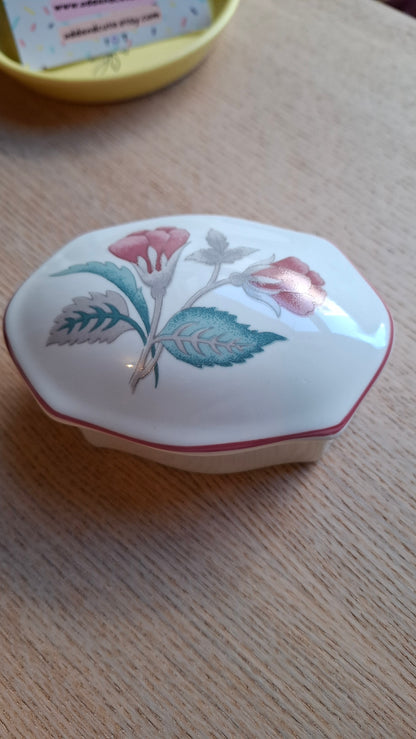 'Bollocks' Floral Trinket Pot