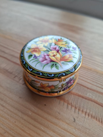 'Ball Bag' Upcycled Small Daffodil Trinket Pot