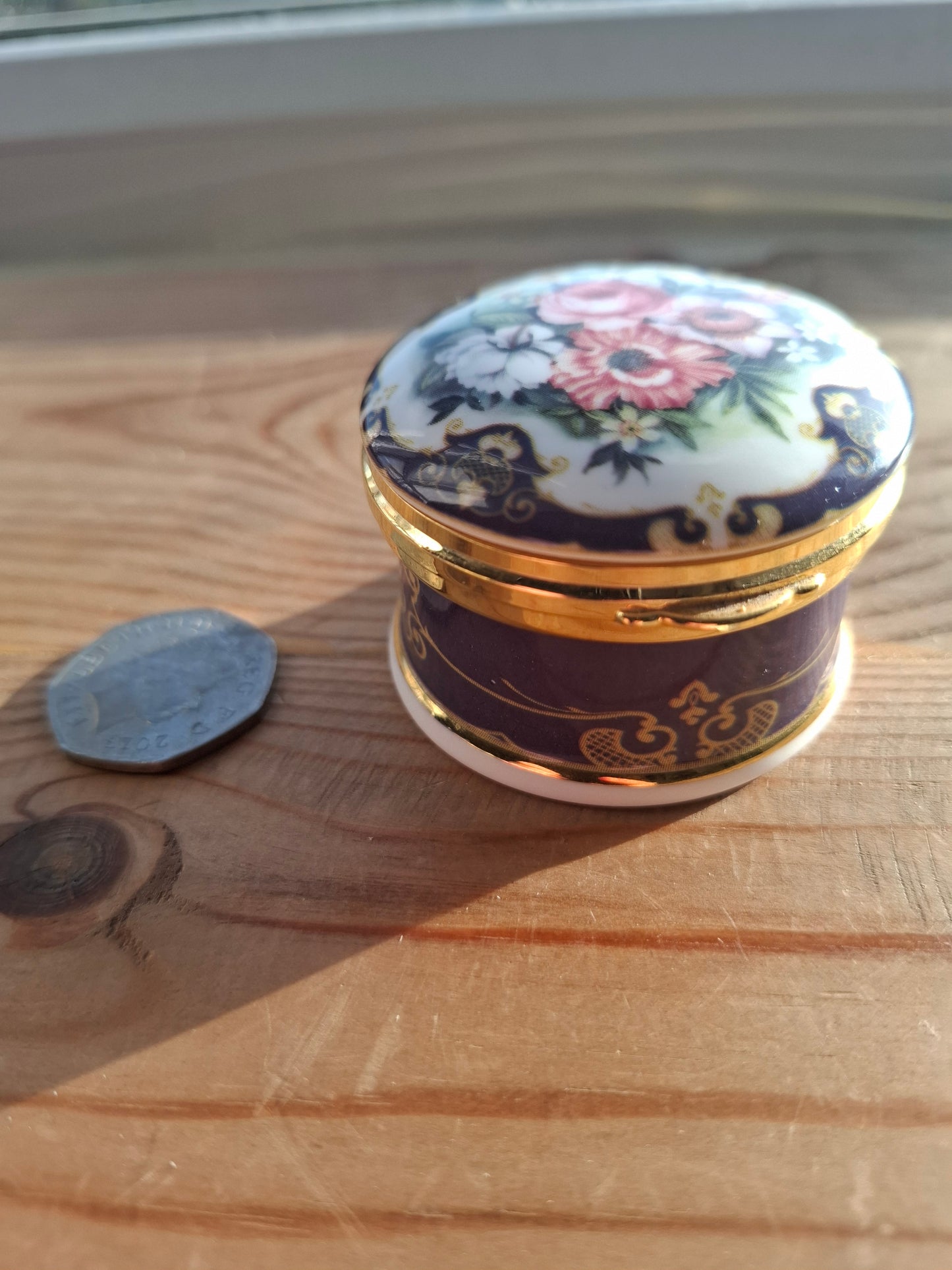 'Cunt' Upcycled Fancy Floral Trinket Pot With Clasp