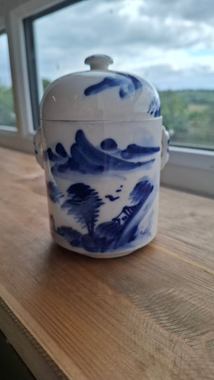 'Twat' Upcycled Tall Ceramic Scenary Pot