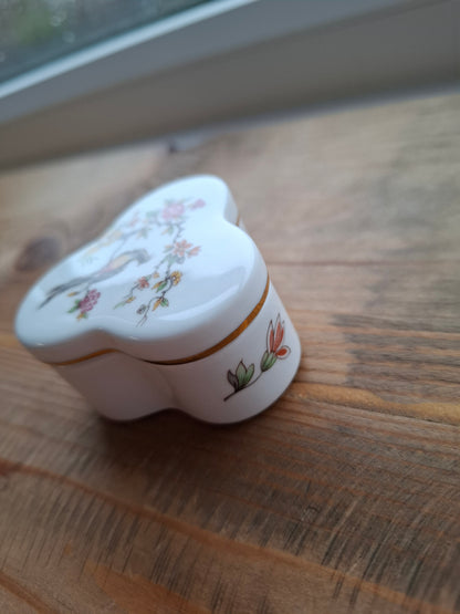 'Cunt' Upcycled Unusual Shaped Floral Birdy Trinket Pot