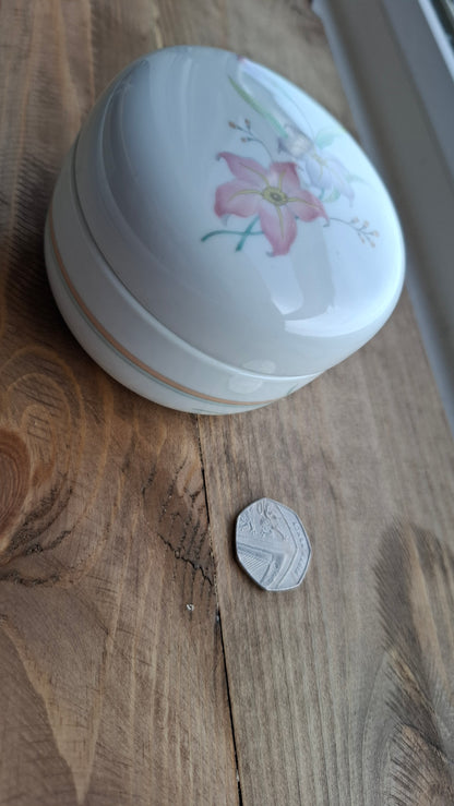 'Cunt' Upcycled White Chunky Round Lily Trinket Pot