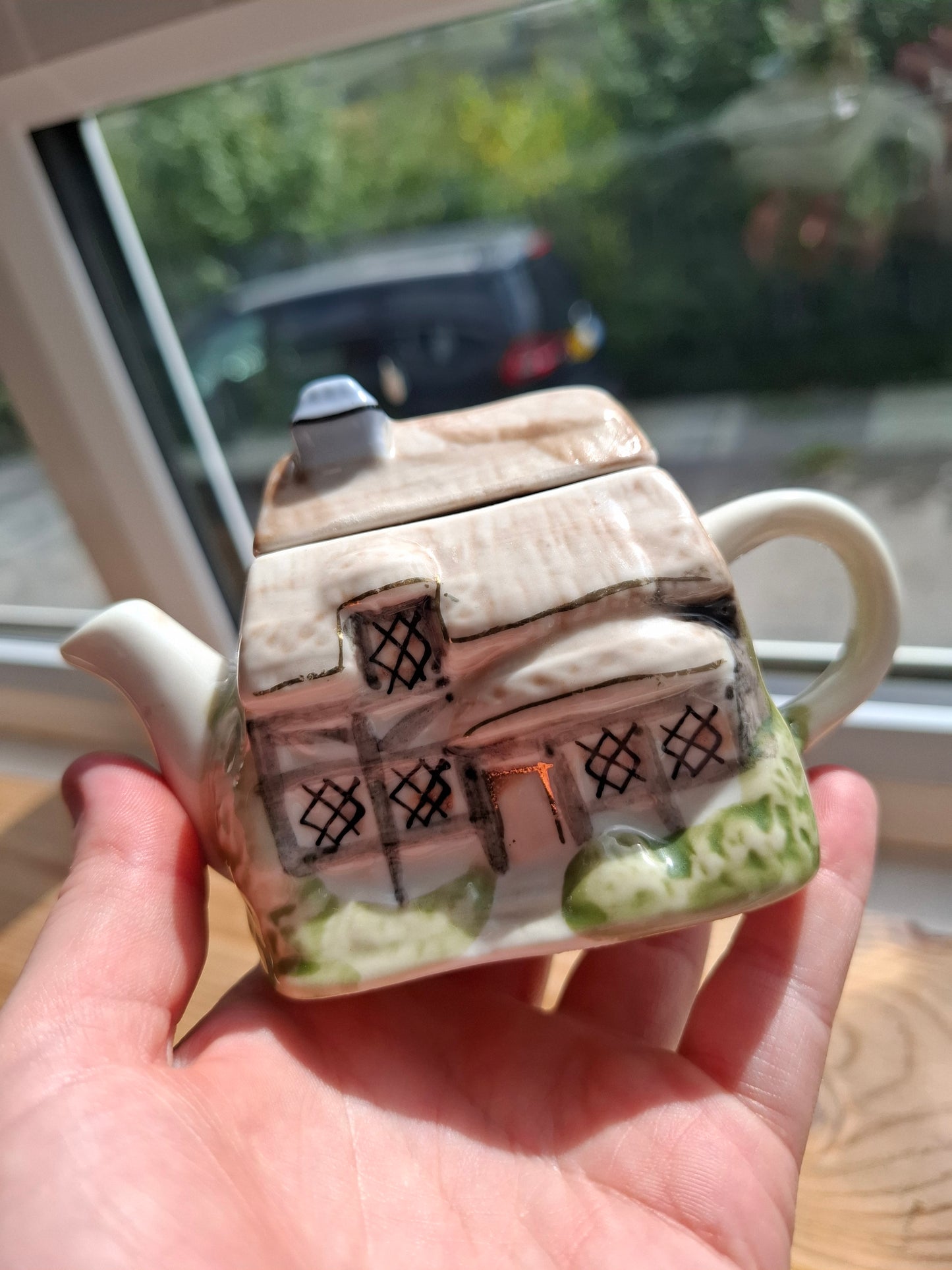 'Cunt' Upcycled Little Cottage Teapot Trinket Pot