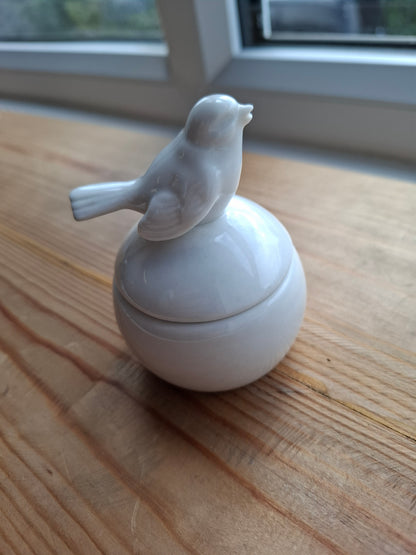 'Cunt' Upcycled Little White Bird Trinket Pot