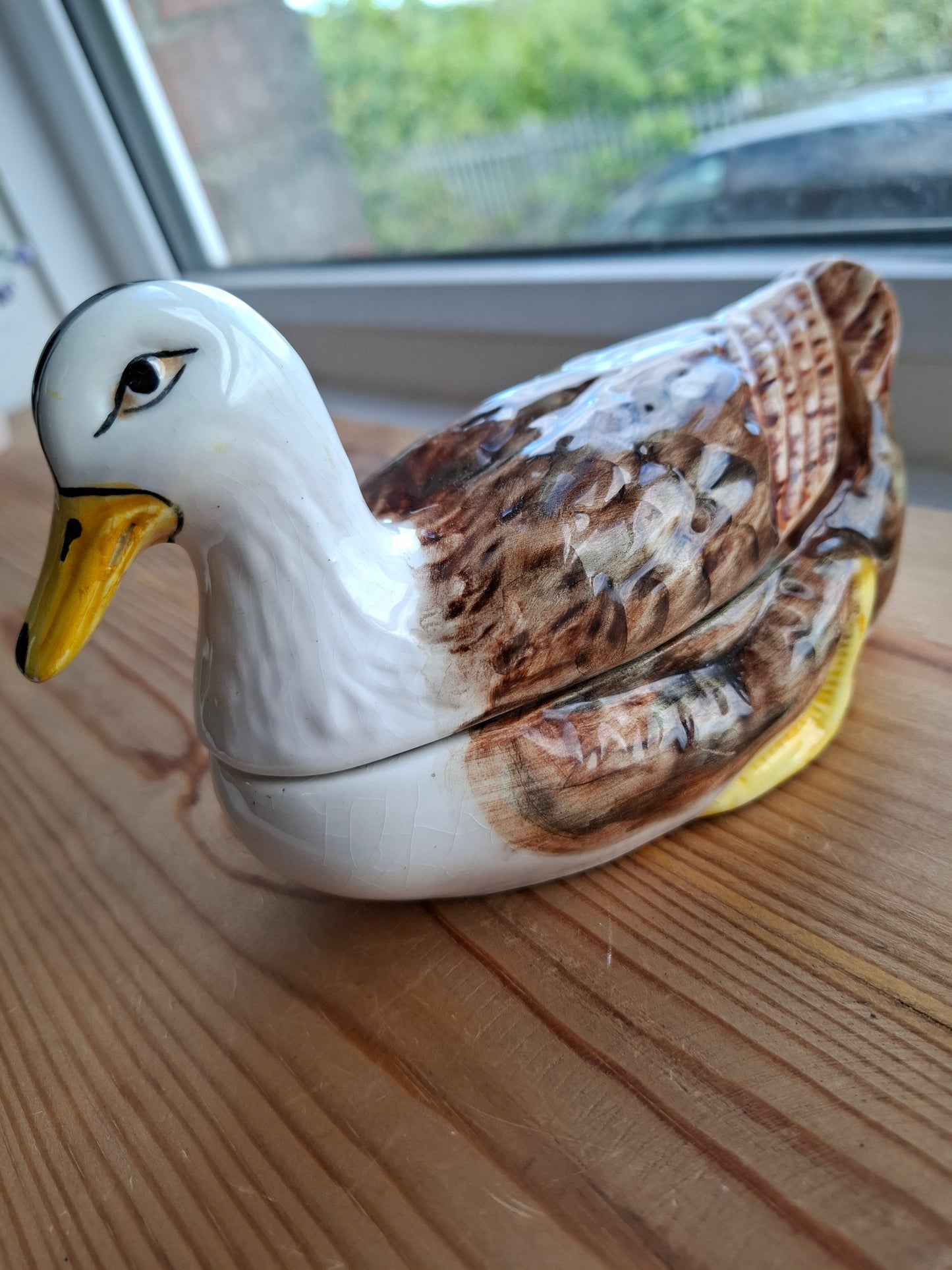 'Fuck A Duck' Upcycled Duck Trinket Pot