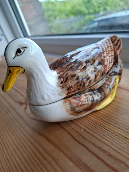 'Fuck A Duck' Upcycled Duck Trinket Pot