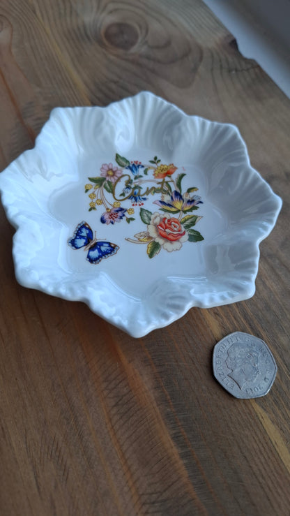 'Cunt' Upcycled Frilly Flower Shape Trinket Dish