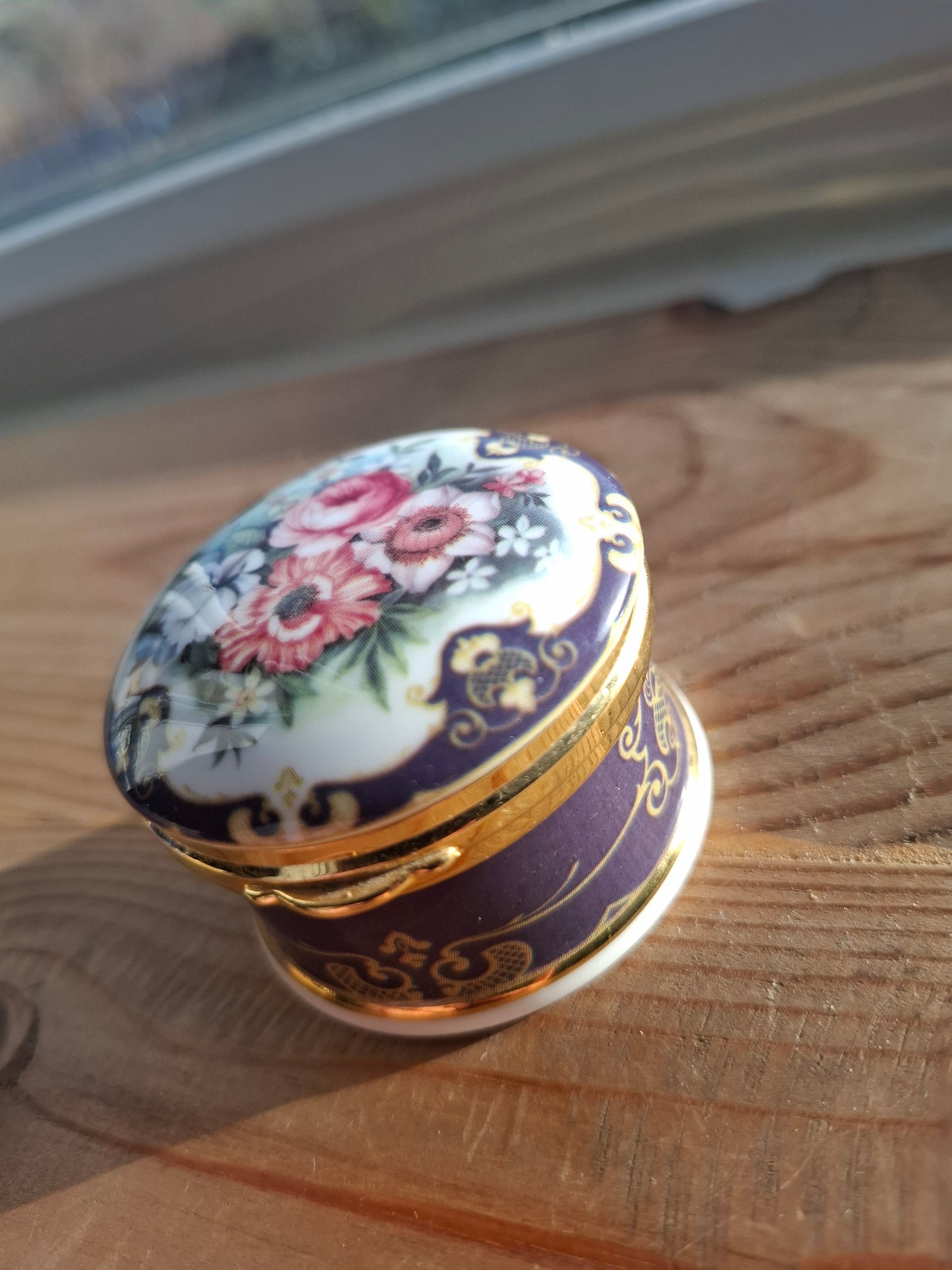 'Cunt' Upcycled Fancy Floral Trinket Pot With Clasp