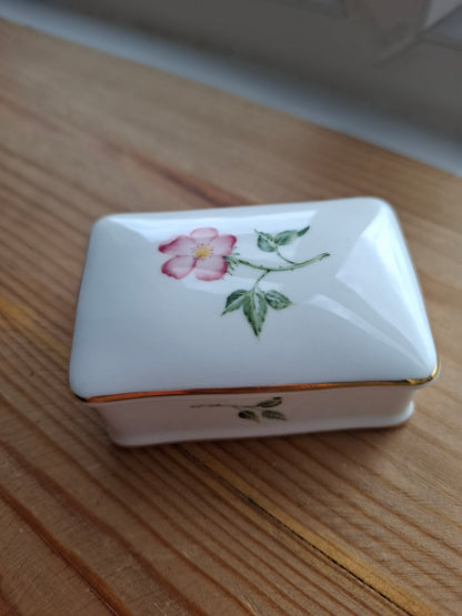 'Bell End' Upcycled Pink Wild Rose Trinket Pot