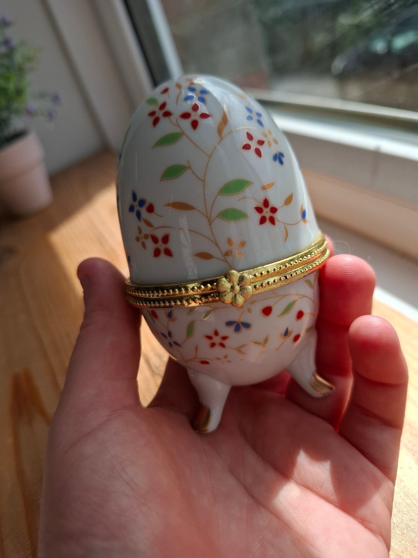 'Cunt' Upcycled Fancy Egg Trinket Pot With Legs