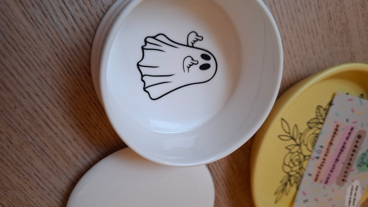 'Ghost' Upcycled White Plain Trinket Pot