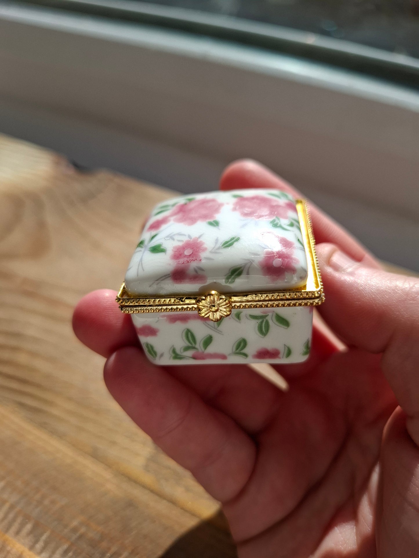 'Cunt' Upcycled Mini Trinket/Pill Pot Pink Floral