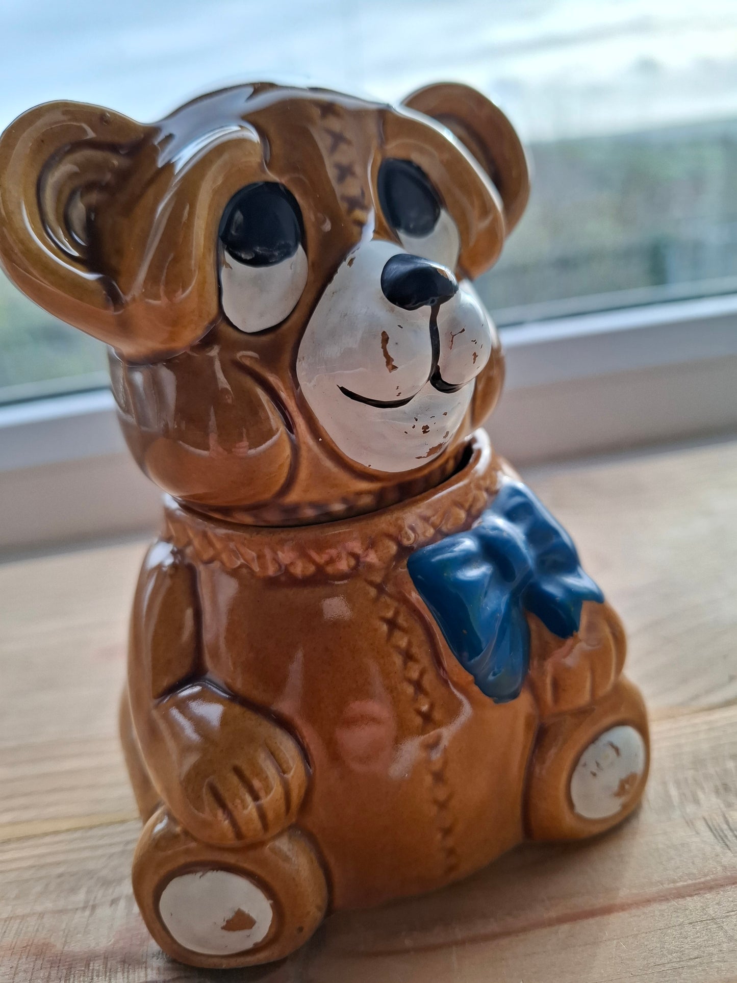 'Cunt' Upcycled Dopey Brown Bear Trinket Pot