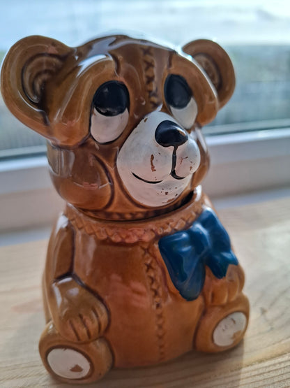 'Cunt' Upcycled Dopey Brown Bear Trinket Pot
