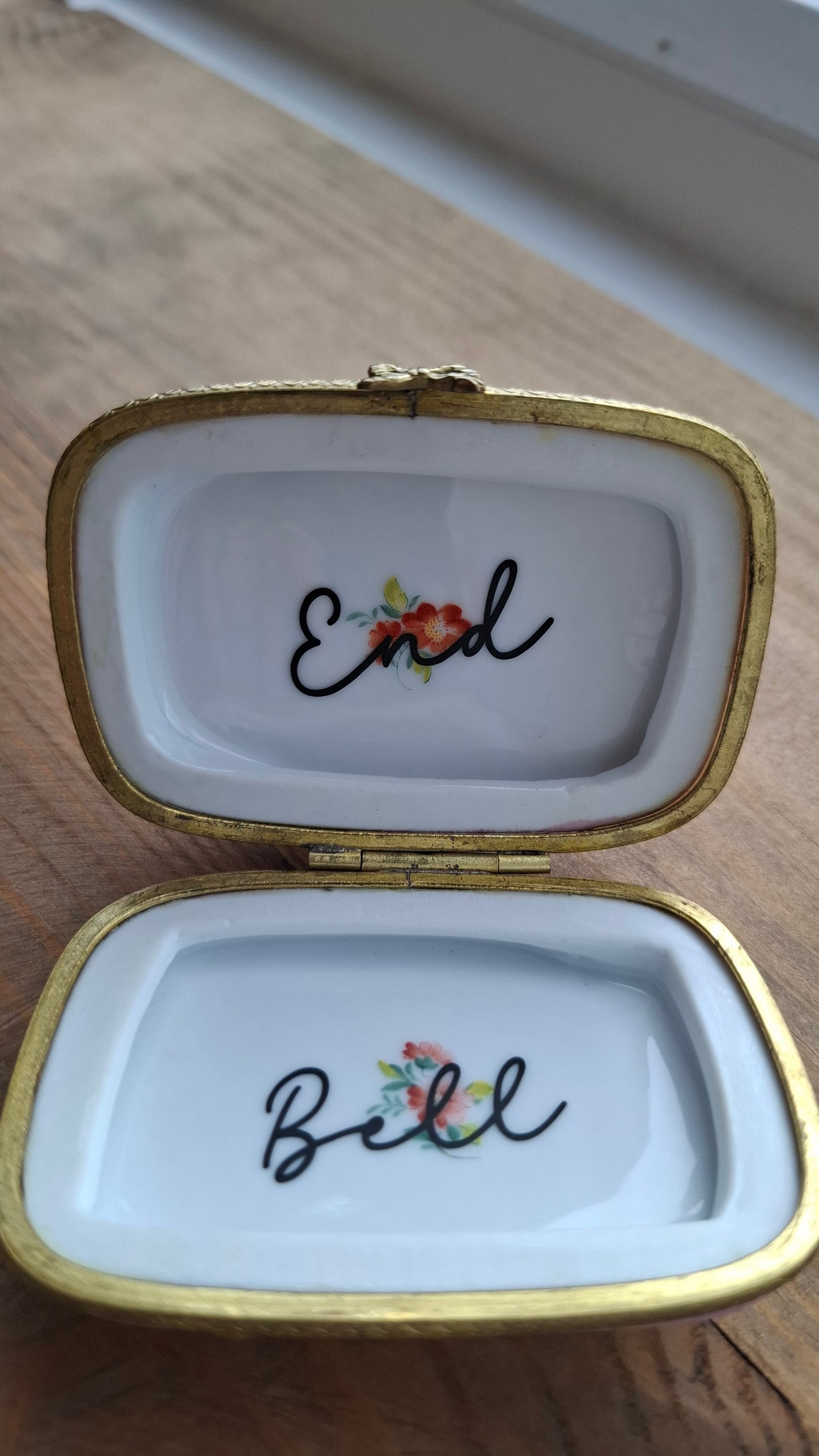'Bell End' Upcycled Jug Trinket Pot With Clasp