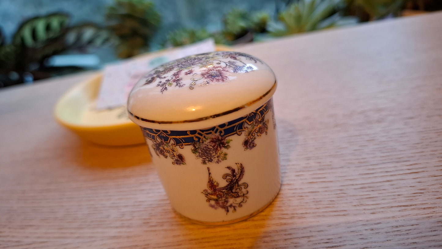 'Twat' Upcycled Small But Deep Floral Trinket Pot