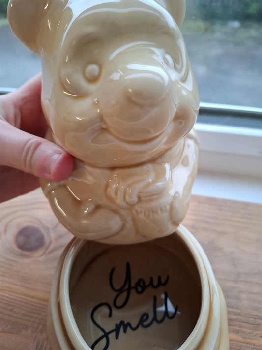 'You Smell' Upcycled Large Winnie-The-Pooh Ceramic Pot