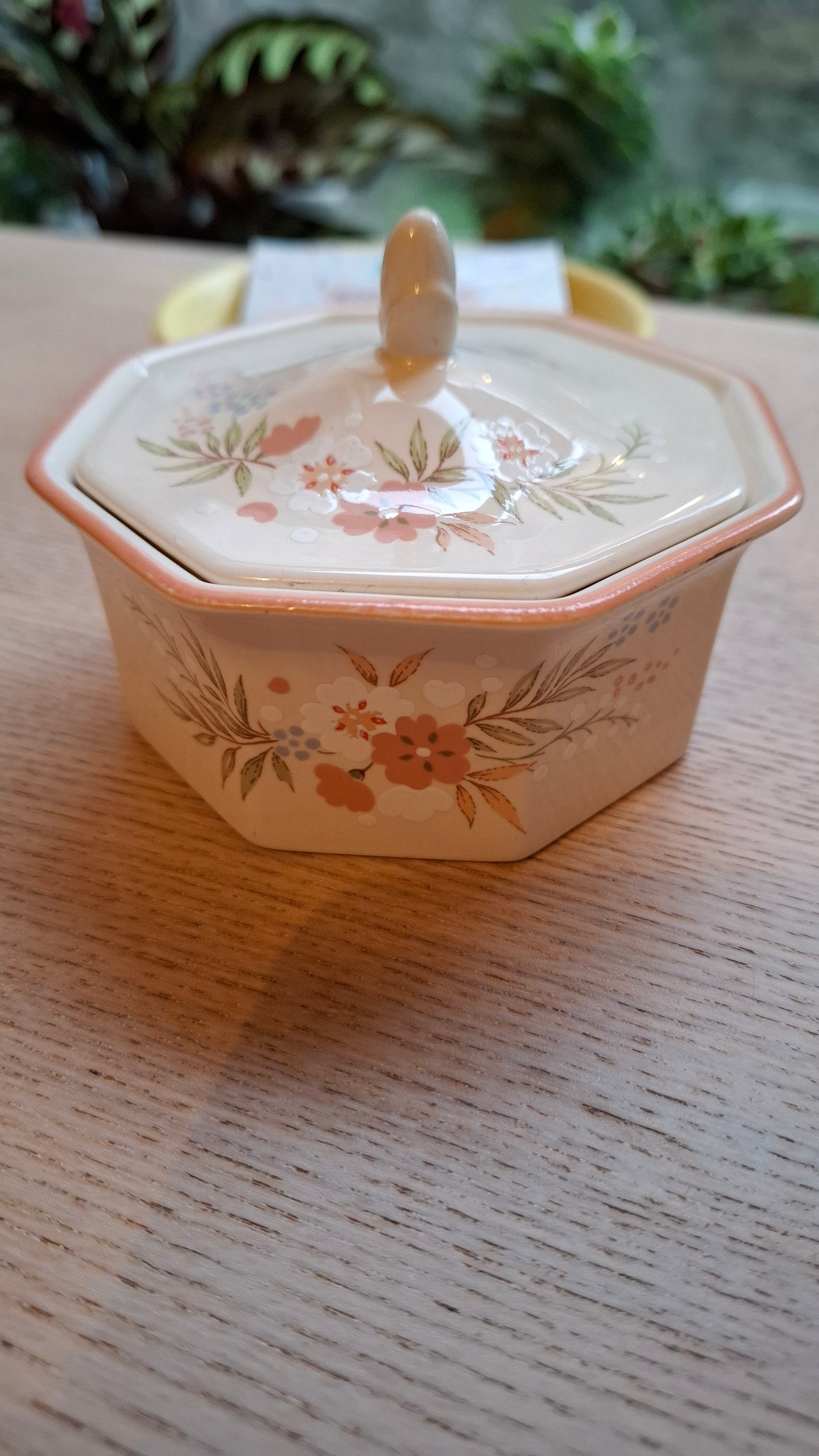 'Twat' Upcycled Pretty Octagon Shaped Trinket Pot