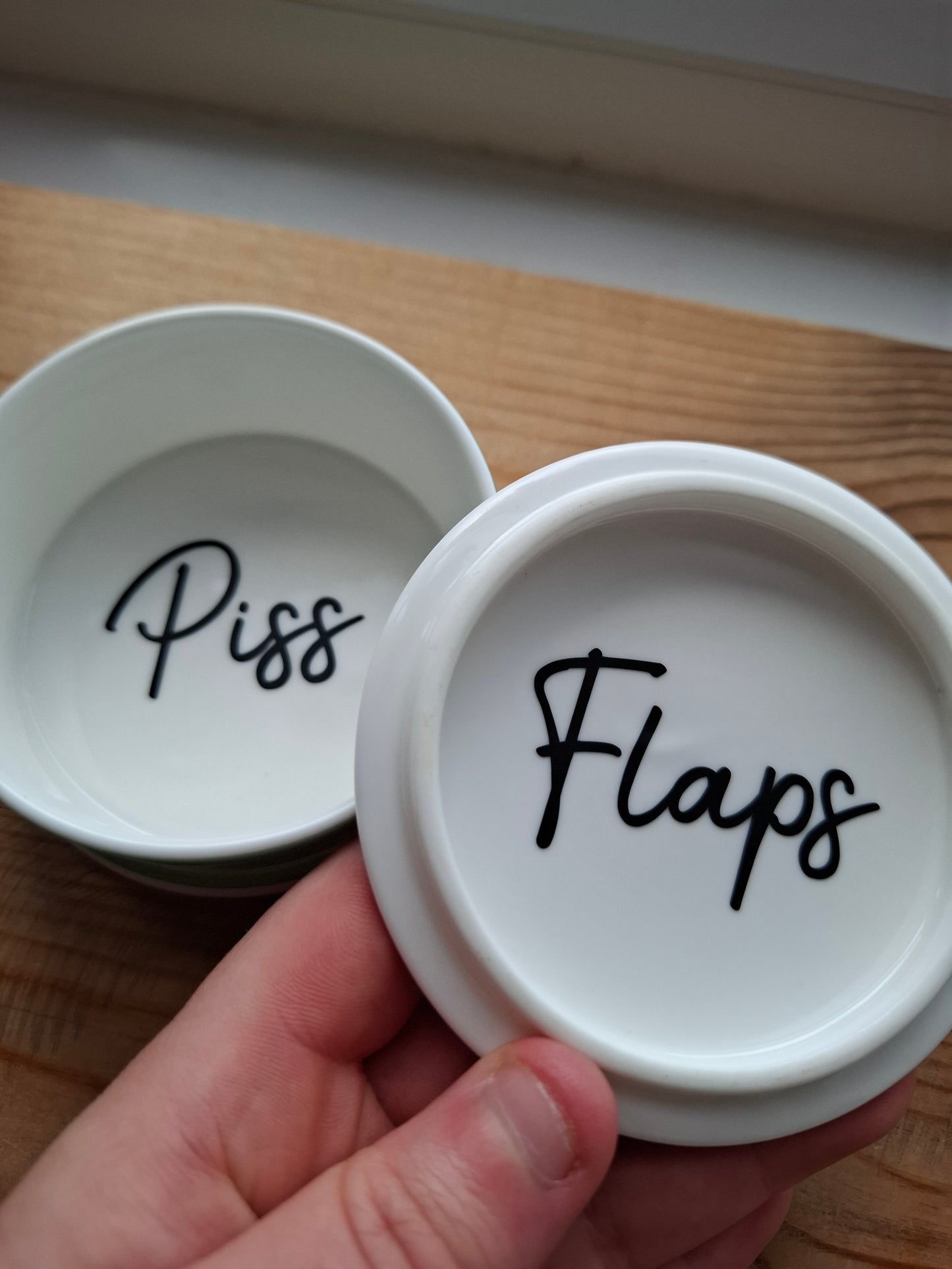 'Piss Flaps' Upcycled Tulip Trinket Pot