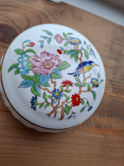 'Sugar Tits' Upcycled Medium Sized Floral Bird Trinket Pot