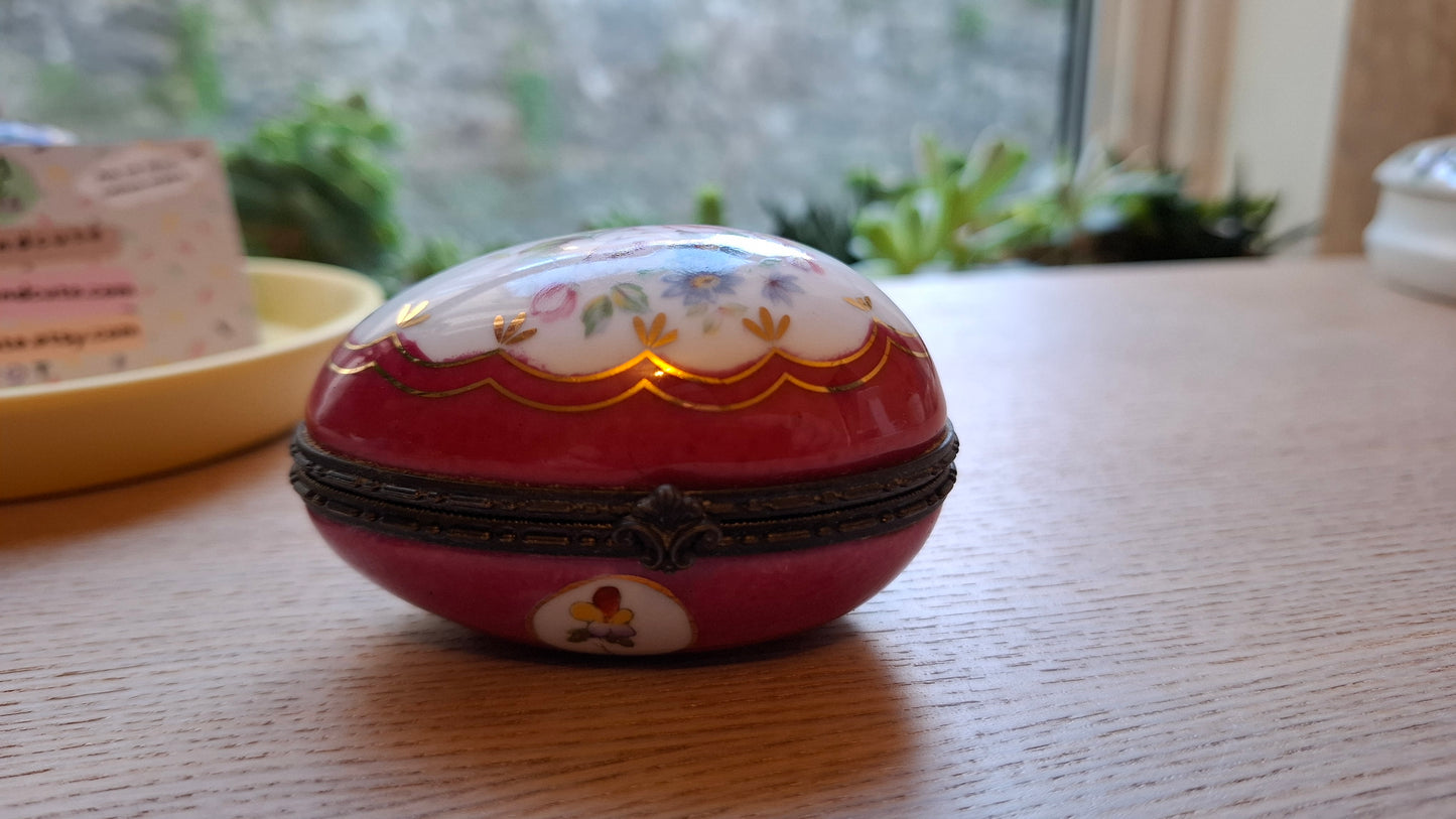 'Cunt' Upcycled Fancy Pink Egg Trinket Pot
