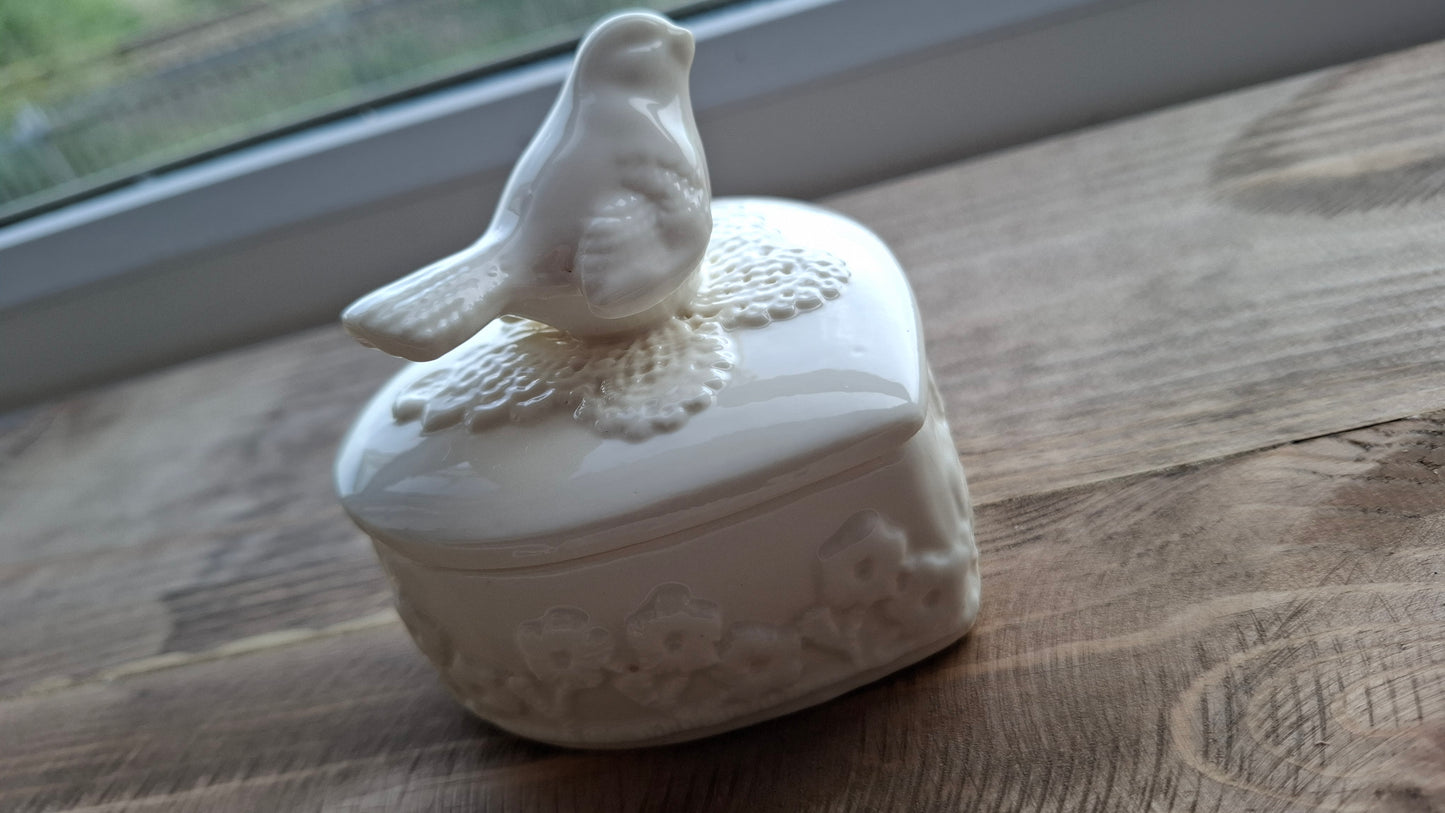 'Cunt' Upcycled White Bird Trinket Pot