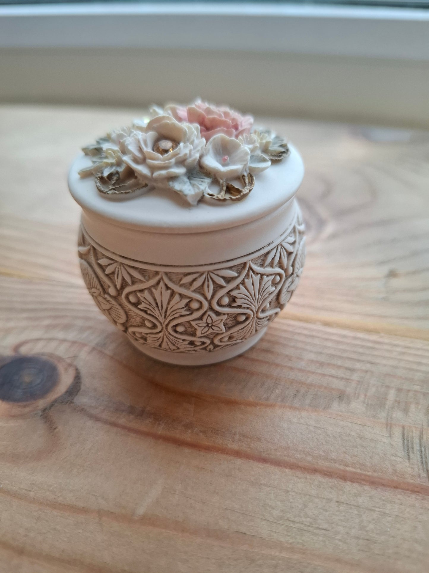 'Cunt' Upcycled Delicate Cream Trinket Pot