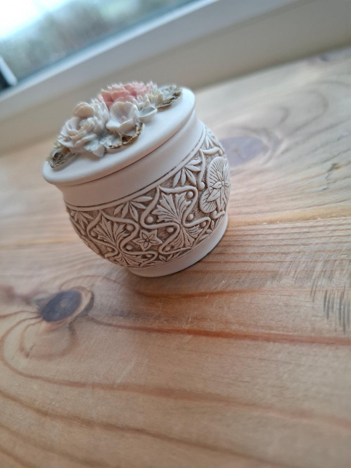 'Cunt' Upcycled Delicate Cream Trinket Pot