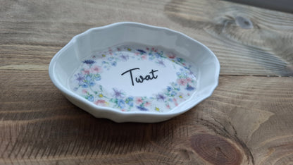 'Twat' Upcycled Pretty Trinket Dish