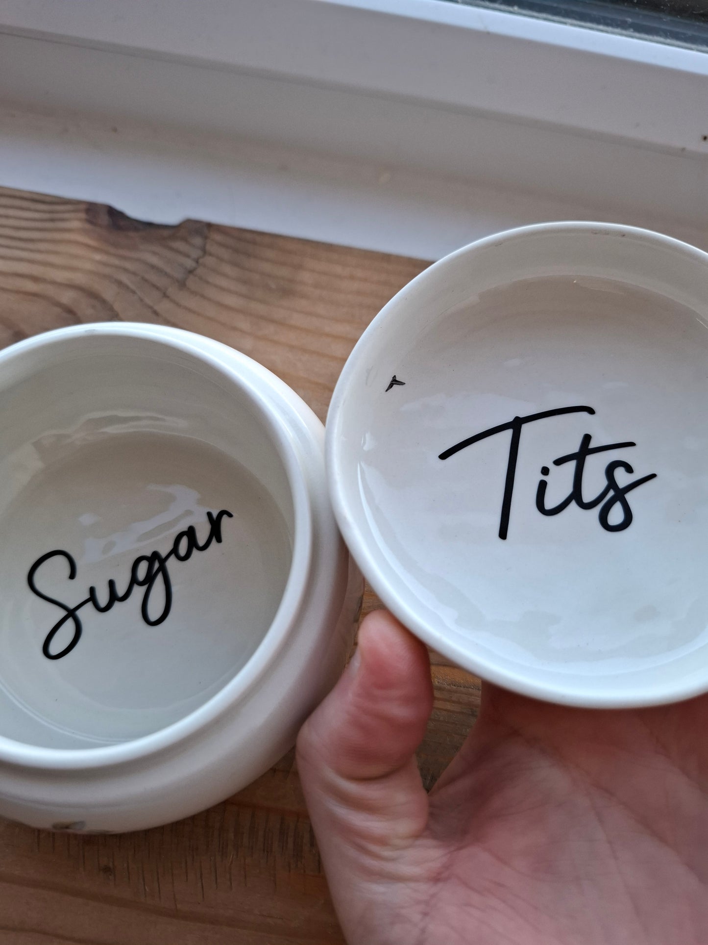 'Sugar Tits' Upcycled Chunky Floral Pot