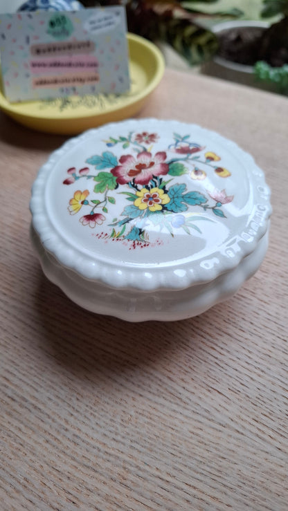 'Piss Flaps' Upcycled Coalport Trinket Pot