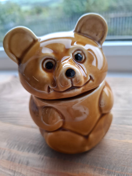 'Cunt' Upcycled Golden Brown Bear Trinket Pot