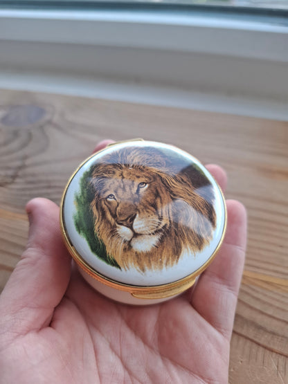 'Twat' Upcycled Enamel Lion Trinket Pot