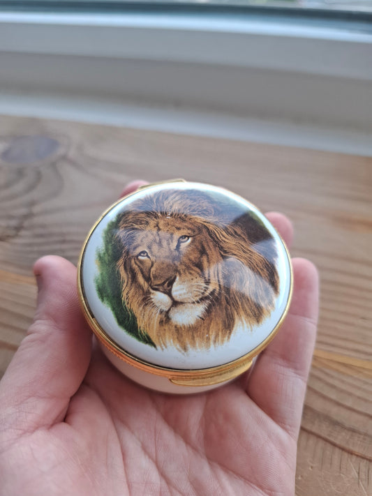 'Twat' Upcycled Enamel Lion Trinket Pot