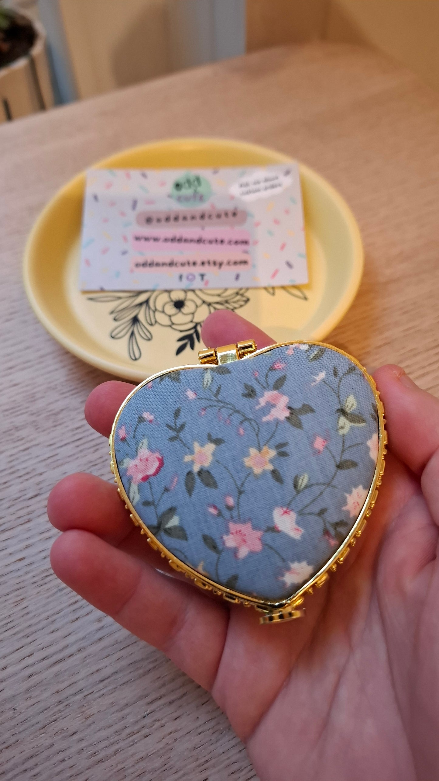 'Cunt' Compact Mirror, Heart Shaped