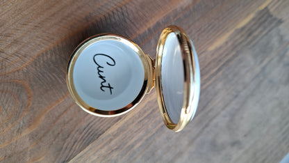 'Cunt' Upcycled Golden Retriever Trinket Pot