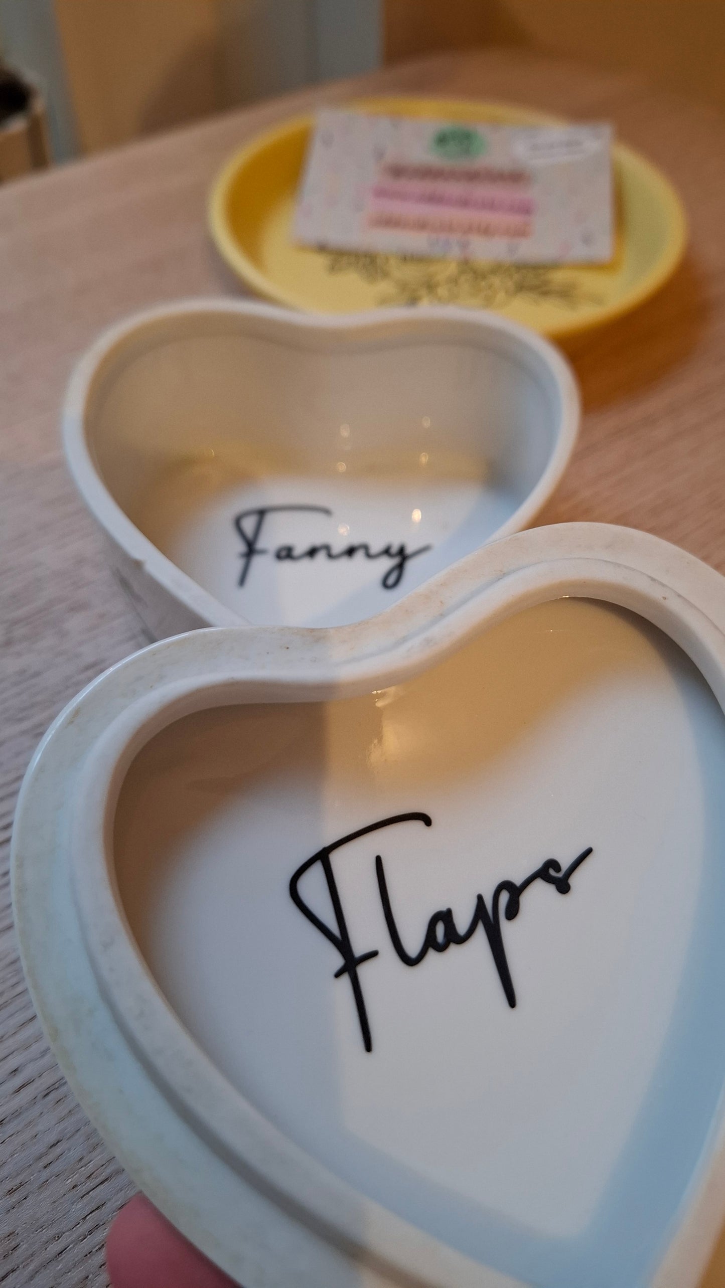 'Fanny Flaps' Upcycled Heart Shaped Trinket Pot