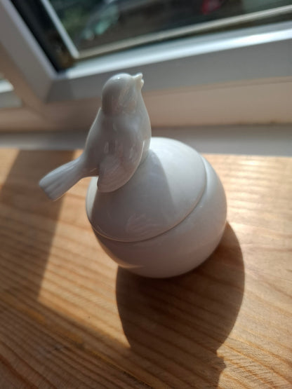'Cunt' Upcycled Little White Bird Trinket Pot