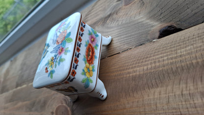'Fanny Flaps' Upcycled Chest Style Trinket Pot