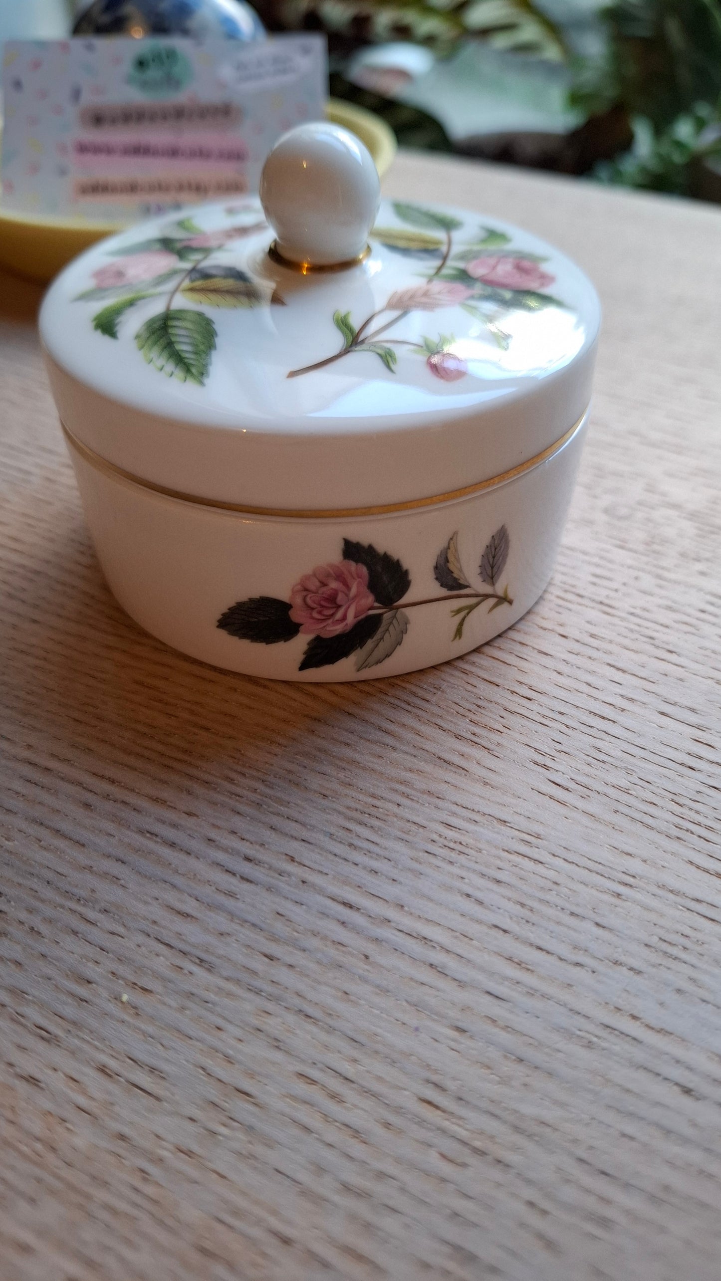 'Cunt' Upcycled Wedgwood Trinket Pot With Cute Lid