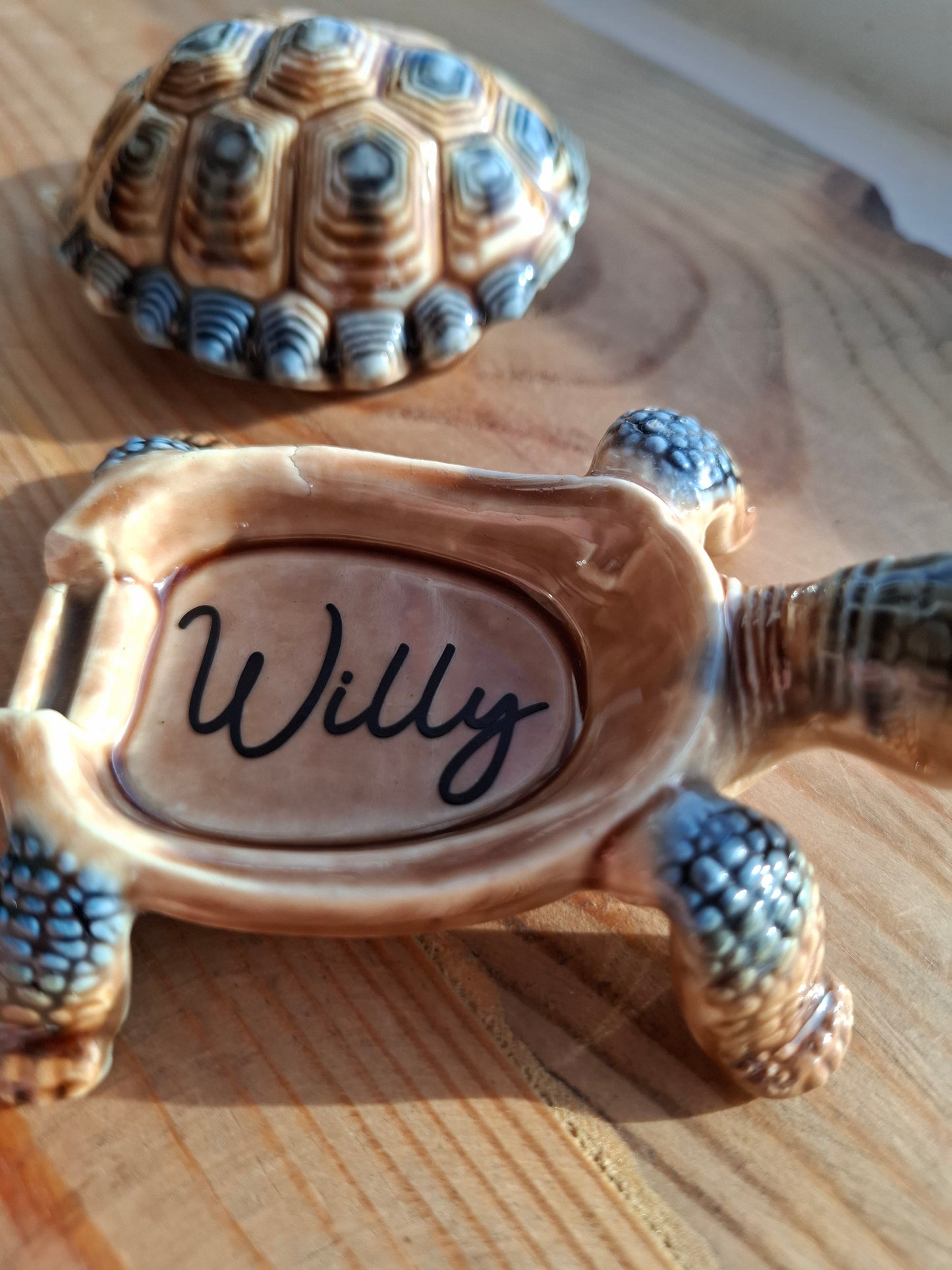 'Willy' Brown/Bluey Wade Upcycled Tortoise Trinket Box