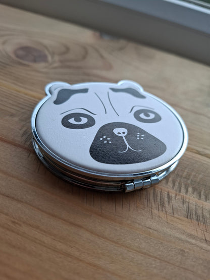 'Cunt' Upcycled Compact Mirror - Weird Pug (CLEARANCE - SOME IMPERFECTIONS)