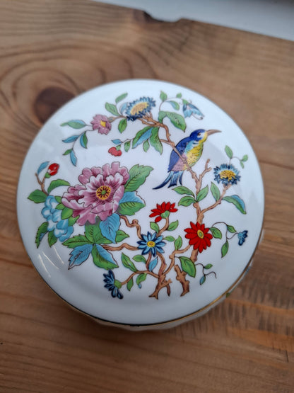 'Sugar Tits' Upcycled Medium Sized Floral Bird Trinket Pot