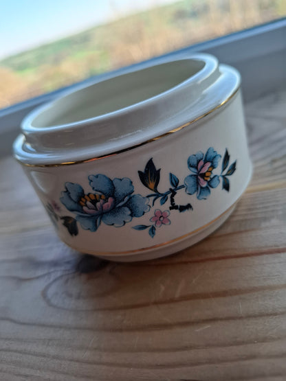 'Sugar Tits' Upcycled Chunky Bluey Floral Pot