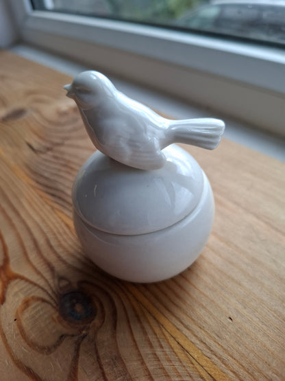 'Cunt' Upcycled Little White Bird Trinket Pot