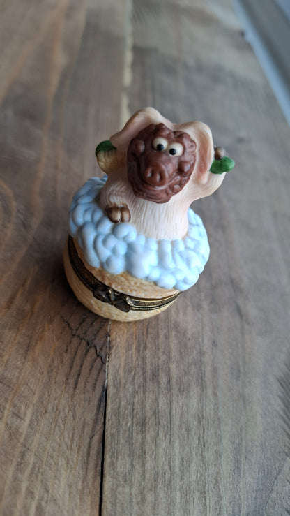 'Cunt' Upcycled Pig Having A Bath Mini Trinket Pot