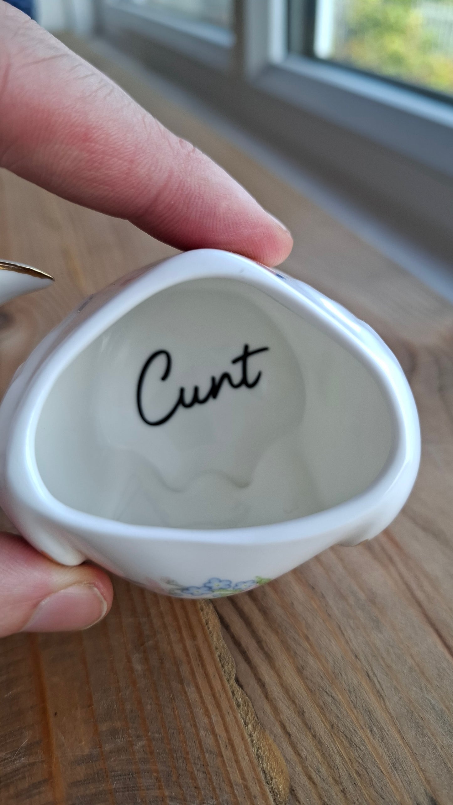 'Cunt' Upcycled Pretty Owl Trinket Pot
