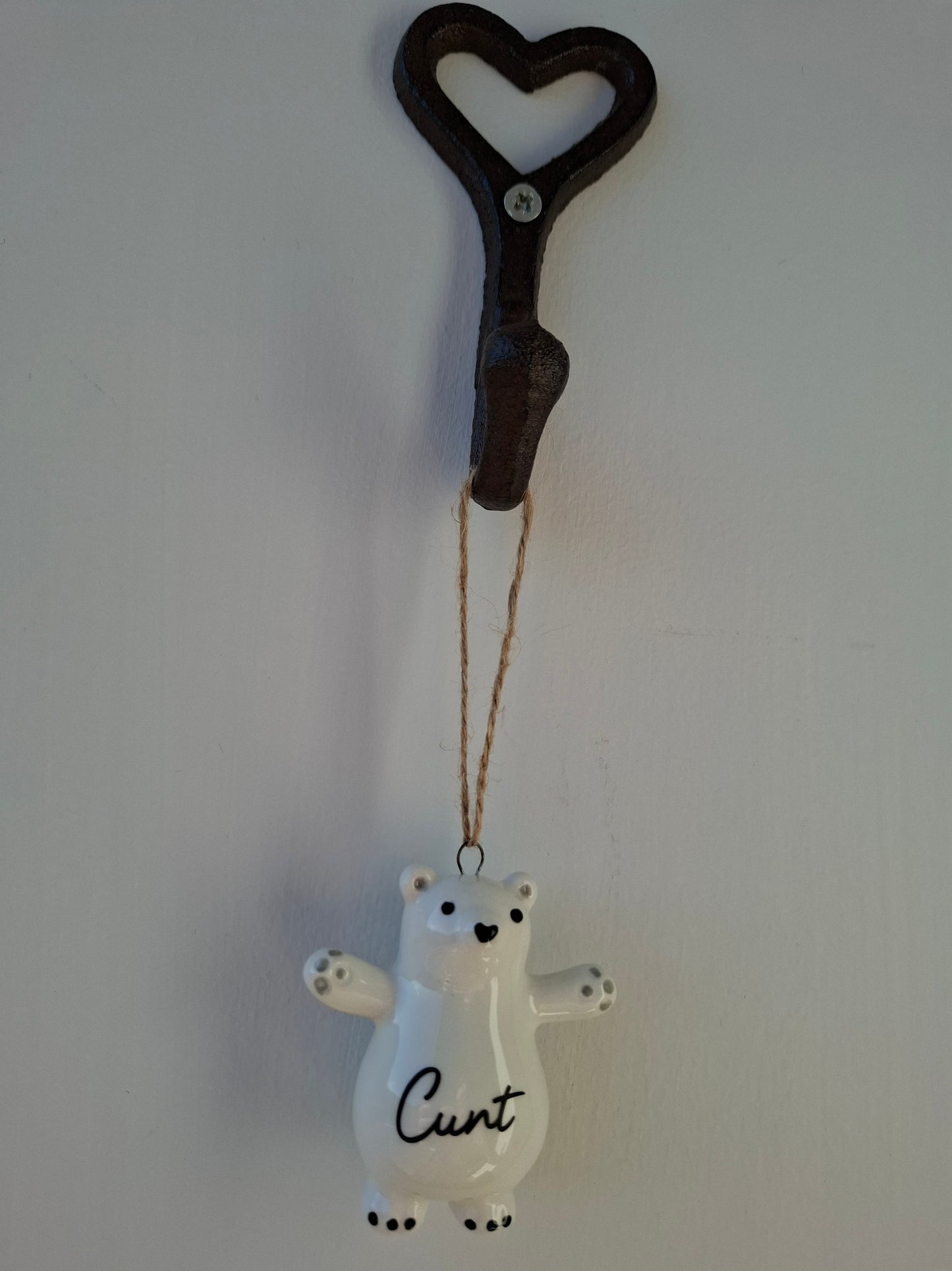 'Cunt' Adorable Upcycled Ceramic Bear