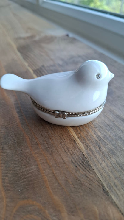 'Cunt' Upcycled White Birdy Trinket Pot