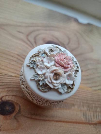 'Cunt' Upcycled Delicate Cream Trinket Pot
